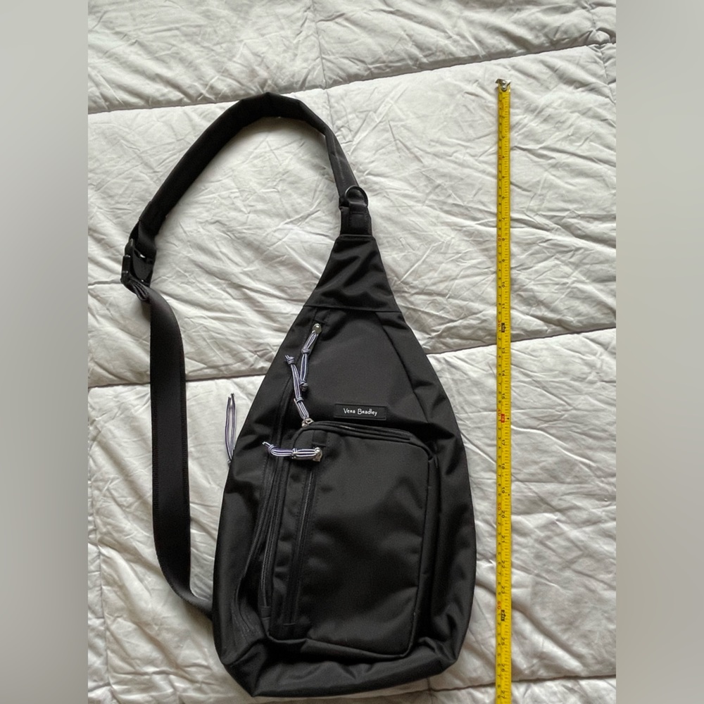 Vera Bradley black sling bag
